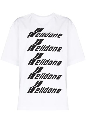 We11done logo-print T-shirt - White