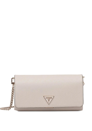 GUESS USA Noelle triangle-logo crossbody bag - Neutrals
