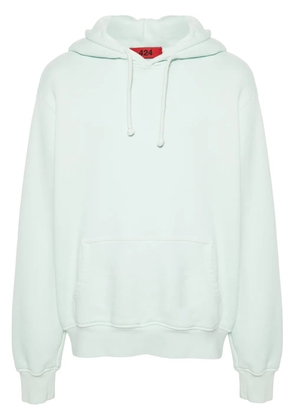 424 logo-embroidered hoodie - Green