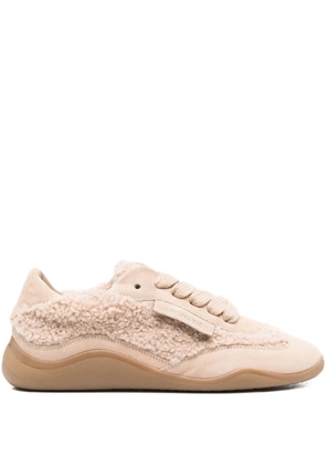 Vic Matie textured lace-up trainers - Neutrals
