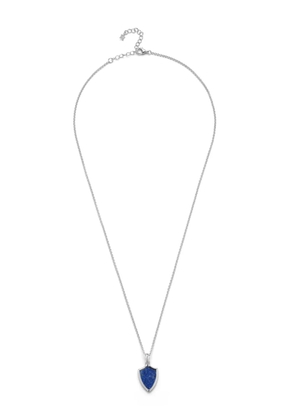 Mateo lapis lazuli shield necklace - Silver
