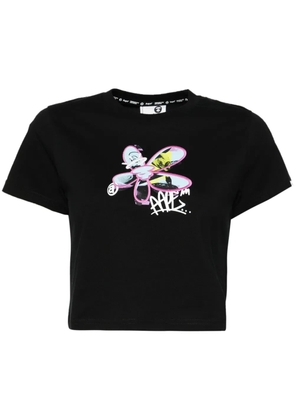 A BATHING APE® graphic print T-shirt - Black