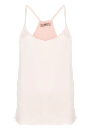 TWINSET sleeveless satin top - Pink