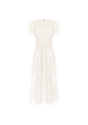 POST MERIDIEM round-neck midi dress - White