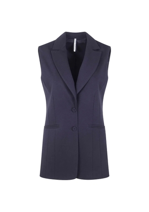 Liviana Conti Logan button front gilets - Blue