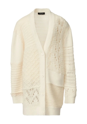 Fabiana Filippi patchwork ribbed cardigan - Neutrals
