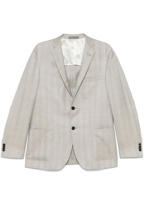 Corneliani herringbone-pattern blazer - Grey