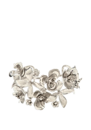 Jennifer Behr floral orinda hair pin - Silver