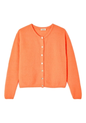 American Vintage Vitow long-sleeved round-neck cardigan - Orange