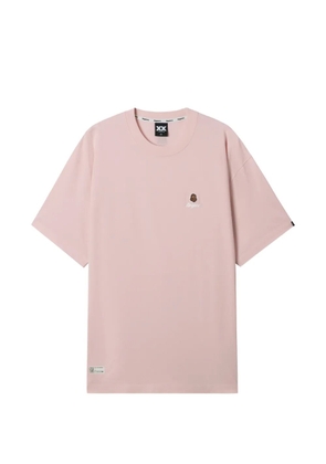 FINGERCROXX logo-embroidered T-shirt - Pink