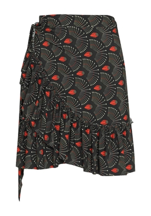 Lygia & Nanny Laurita ruffled mini skirt - Black