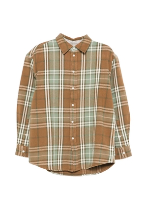 6397 Big Check button-down shirt - Brown