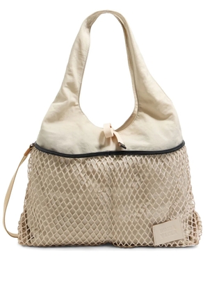 Bimba y Lola large logo tote bag - White