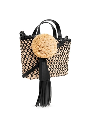 Ulla Johnson Lali woven tote bag - Black