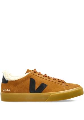 VEJA suede leather V-logo sneakers - Brown