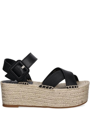 BOSS cross-strap espadrilles - Black