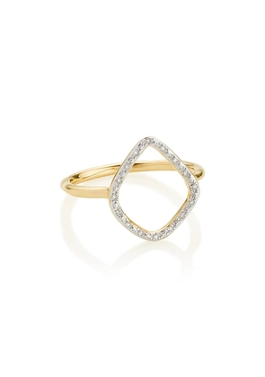 Monica Vinader Riva Diamond Hoop ring - Gold