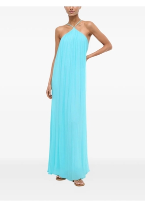 STAUD Dasha halterneck maxi dress - Blue