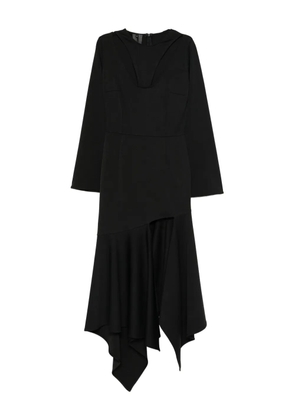 RHIZOME Shelby asymmetric midi dress - Black
