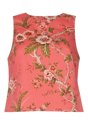 Cara Cara floral print sleeveless top - Pink