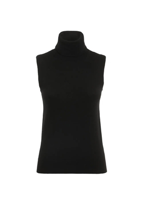 Michael Kors high-neck sleeveless cashmere sweater - Black