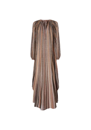 Missoni striped embellished dress - Brown