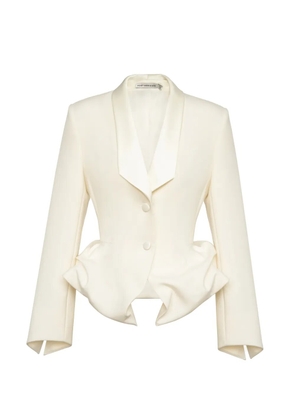 POST MERIDIEM peplum jacket - Neutrals