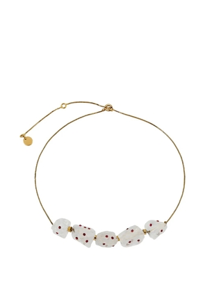 Marni five-quartz stones necklace - Gold