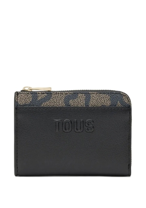 TOUS logo-embossed wallet - Black