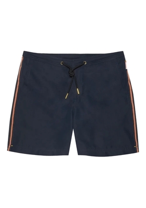 Orlebar Brown Bulldog stripe-drawcord swim shorts - Blue