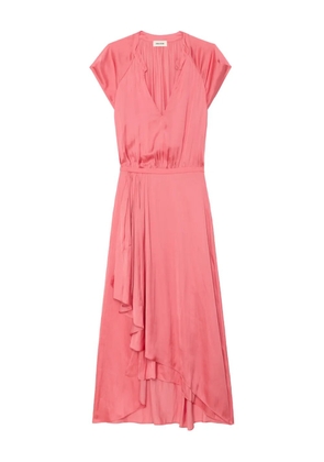 Zadig&Voltaire Randall satin midi dress - Pink