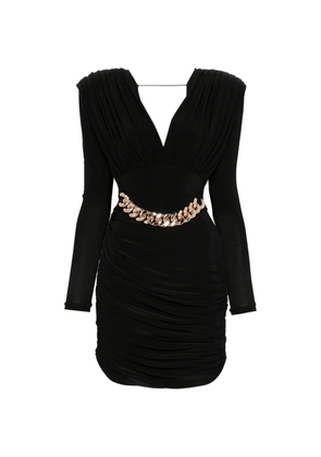 MITILIANE COUTURE draped mini dress - Black