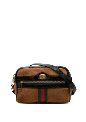 Gucci Pre-Owned 2016-2026 Mini Suede Ophidia crossbody bag - Brown