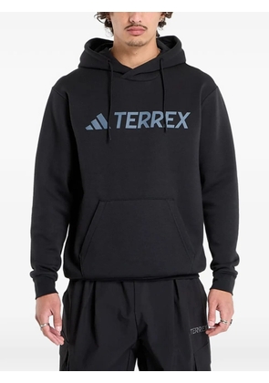 adidas Terrex logo-detail hoodie - Black