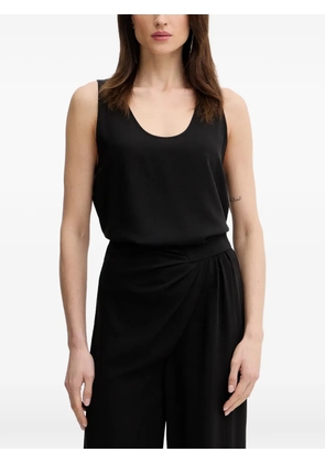 SIMONA CORSELLINI scoop-neck top - Black