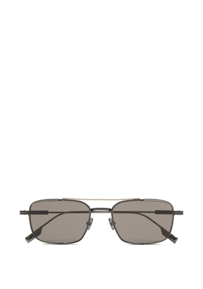 Zegna rectangle-frame sunglasses - Silver