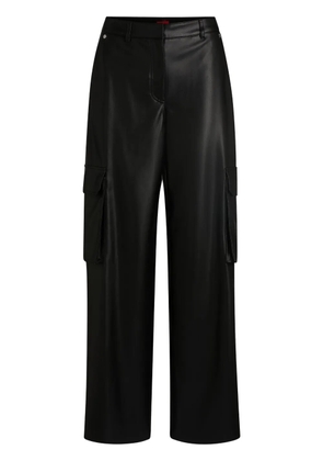 HUGO faux-leather cargo pants - Black