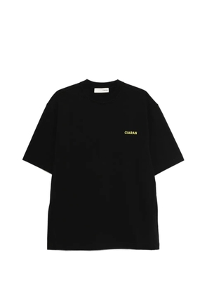 CIARAN logo-embroidered T-shirt - Black