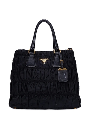 Prada Pre-Owned Gaufre Tessuto logo tote bag - Black