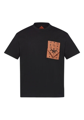 MCM monogram print-pocket T-shirt - Black