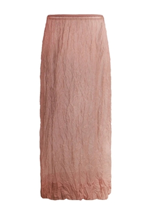 12 STOREEZ crinkled maxi skirt - Pink