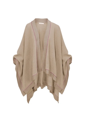 PIP STUDIO striped open-front cape - Neutrals