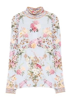 Camilla Tiled In Time top - Blue