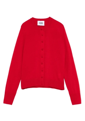 ALPHA STUDIO button-front cardigan - Red