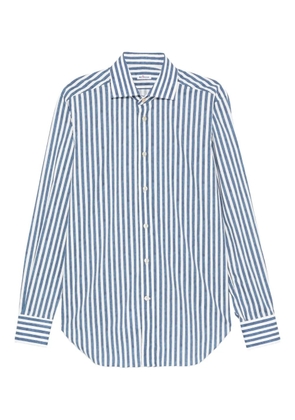 Kiton striped buttoned shirt - Blue