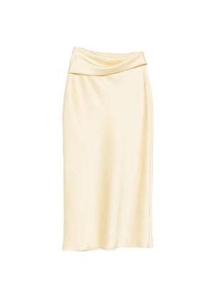 Patrizia Pepe draped midi skirt - Yellow