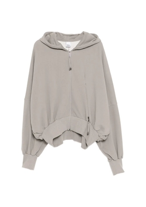 GDeL by gaze de lin pigment-dyed hoodie - Grey
