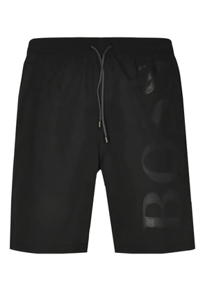 HUGO Orca drawstring track shorts - Black