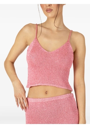 PARAMIDONNA Bruna V-neck top - Pink