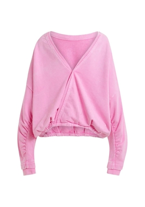 Essentiel Antwerp gathered-waist sweatshirt - Pink